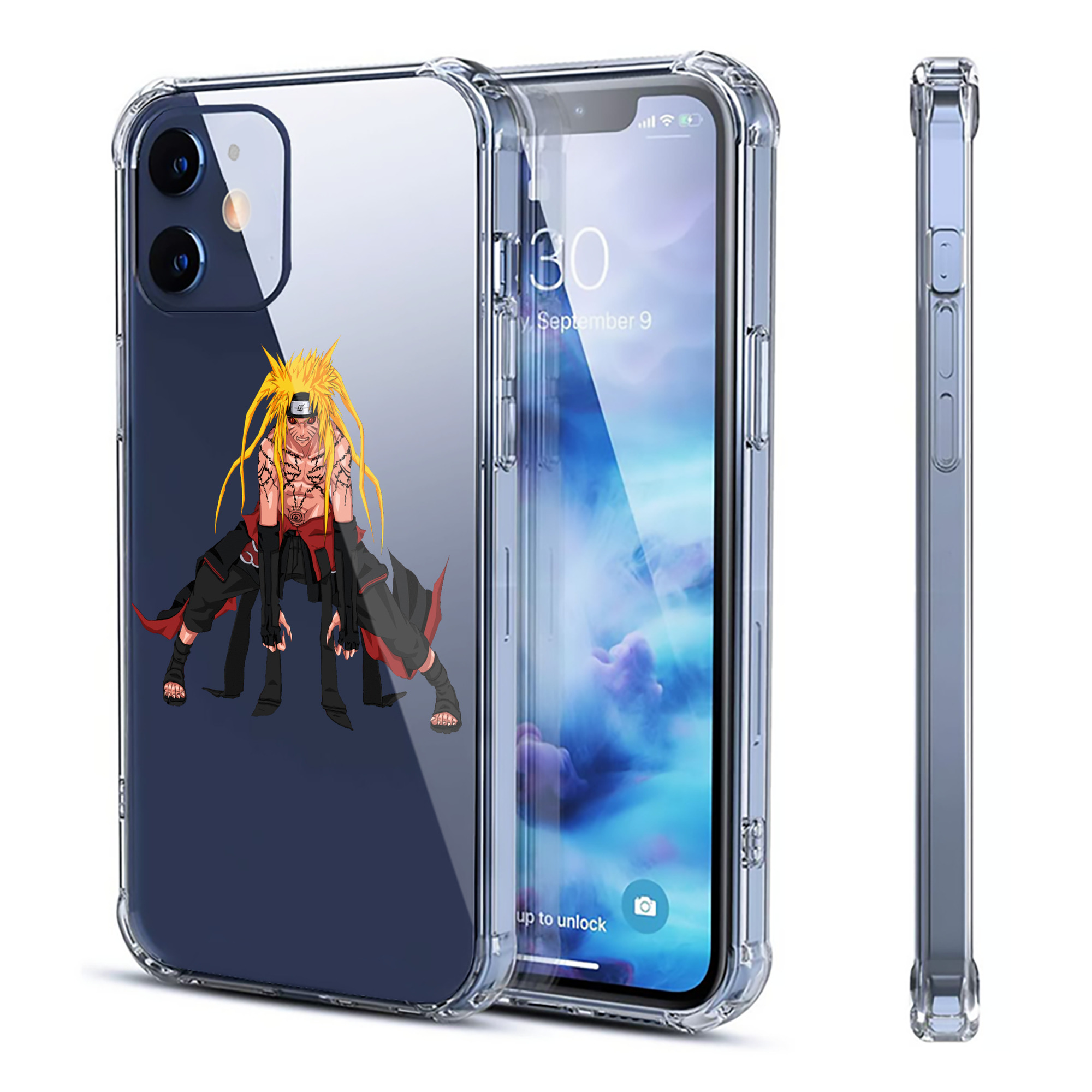 （画像用） NARUTO -ナルト- うずまき ナルト Uzumaki Naruto 【iPhone 12シリーズ対応】透明スマホケース（クリアソフトケース）